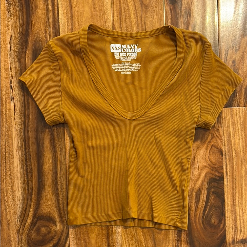 Big Bud Press Hot Mustard V-Neck